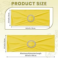 Vista 2 de MDS Paquete de 25 bandas elásticas de elastano para silla, lazo de alta calidad, con hebilla deslizante, ajuste universal para lazos elásticos