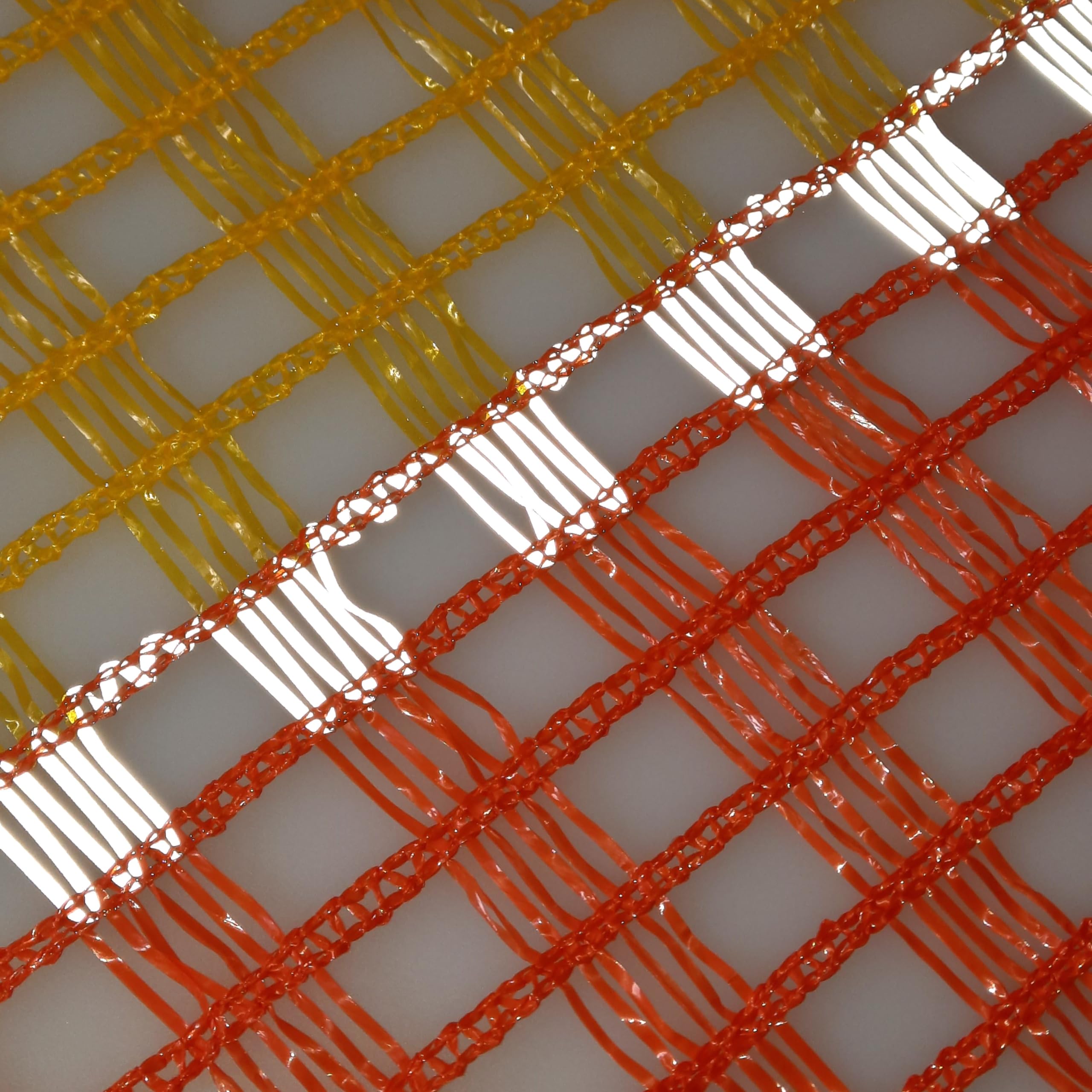 Absperrnetz Baustellenzaun Schutznetz 1,00 m x 50,00 m orange-gelb reflektierend