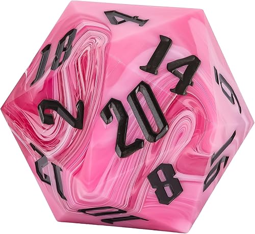 Miniatura 64 de 55mm 20 Sided DND Dice, Giant D20 D&D Polyhedral Dice Large D20 with Die Gift Box for Dungeons and Dragons, RPG Table