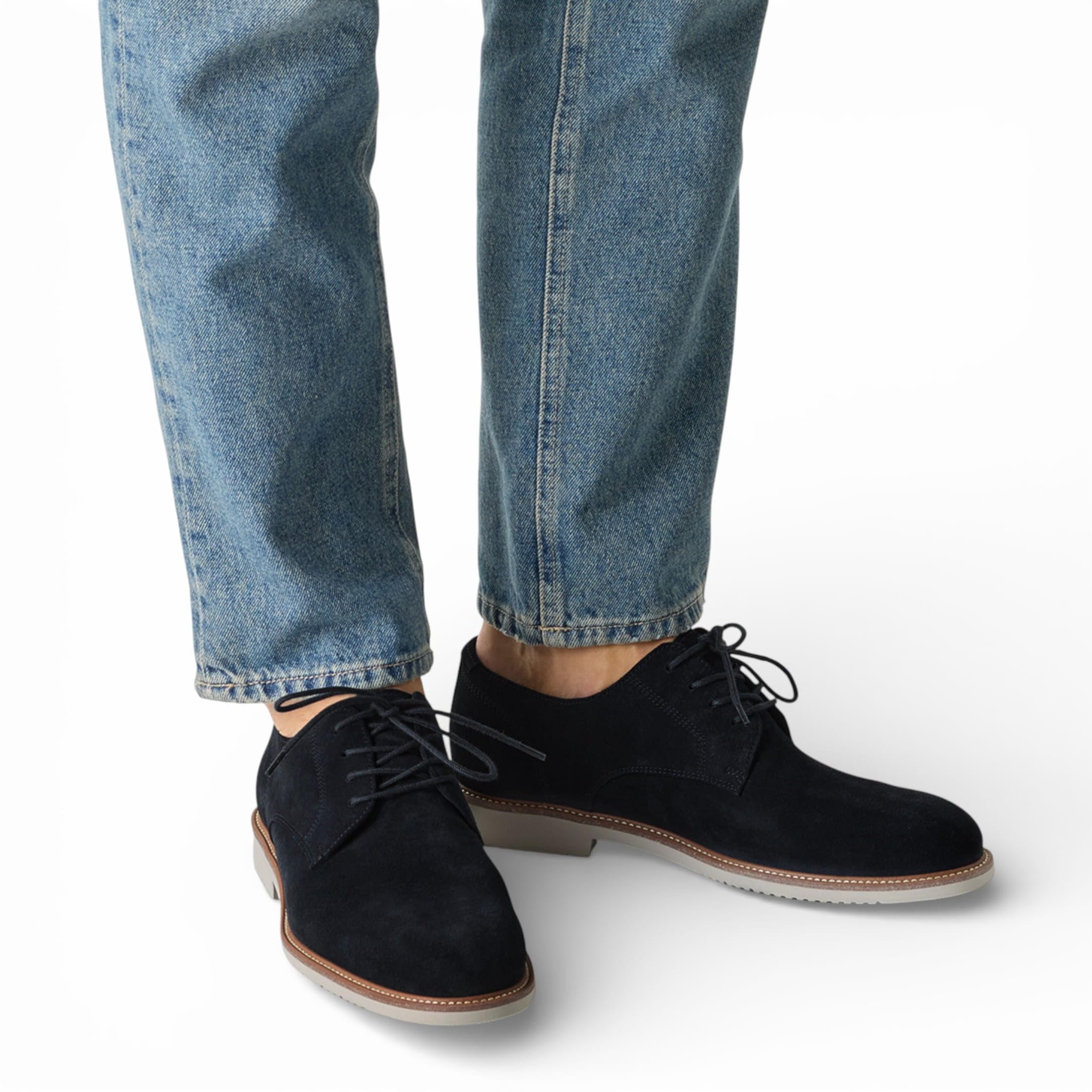 Scarpe Derby da uomo classiche – Stringate Formale Oxford Style con suola a contrasto