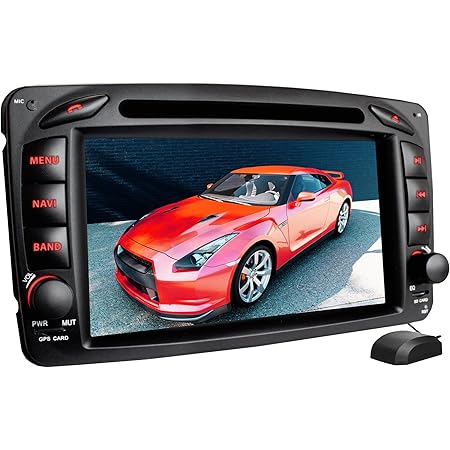 Xomax Xm 01z Autoradio Passend Fur Mercedes W203 W463 Mit Gps Navigation I Bluetooth Freisprecheinrichtung I 7 18cm Touchscreen Bildschirm I Usb Micro Sd Aux Dvd Cd I 2 Din Amazon De