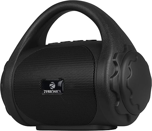 ZEBRONICS (Renewed) Zeb-County Bluetooth Speaker with Built-in FM Radio, Aux Input and Call Function (Black)