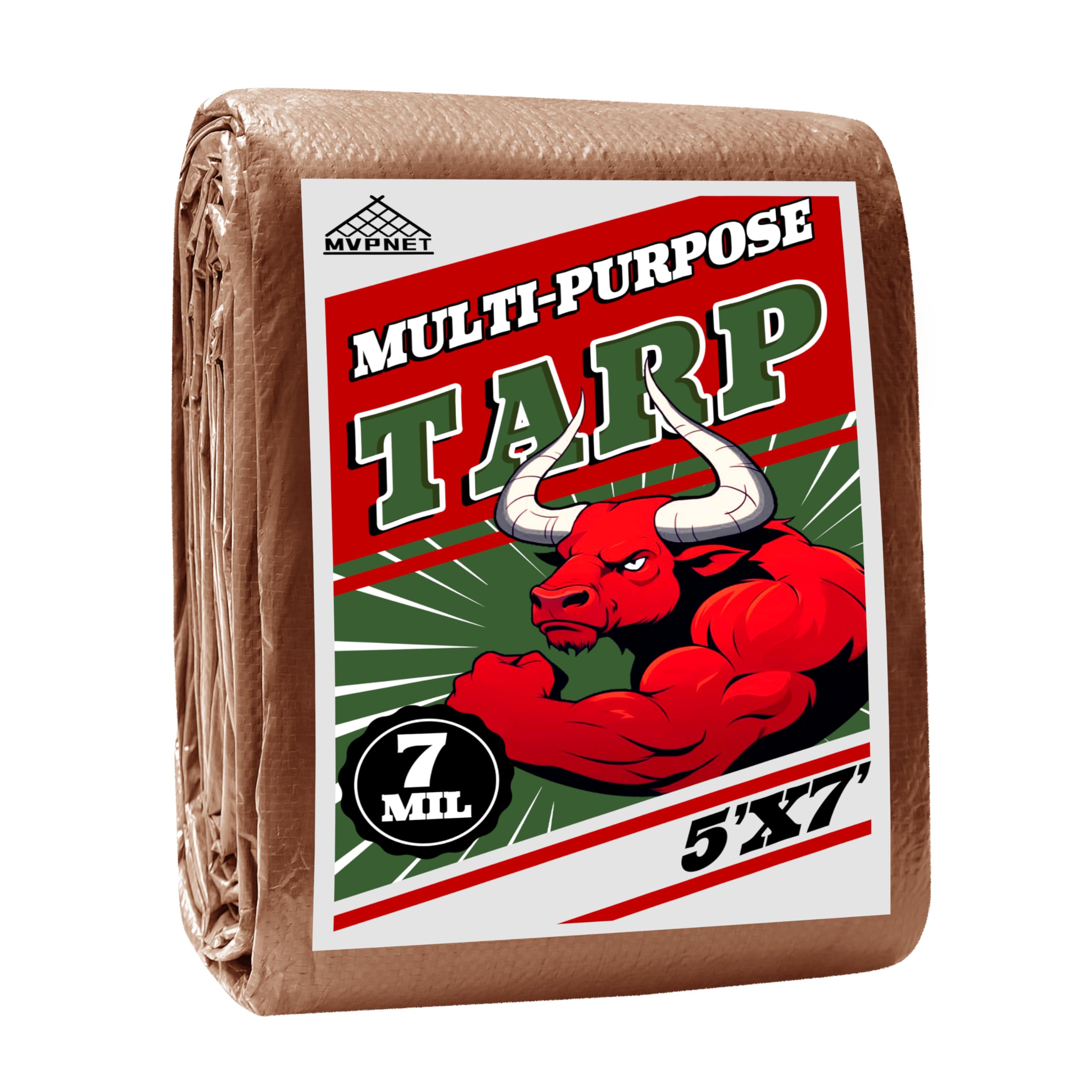 Amazon.com: Tarp 5x7 ft 100% Waterproof 7mil Durable Grommets and