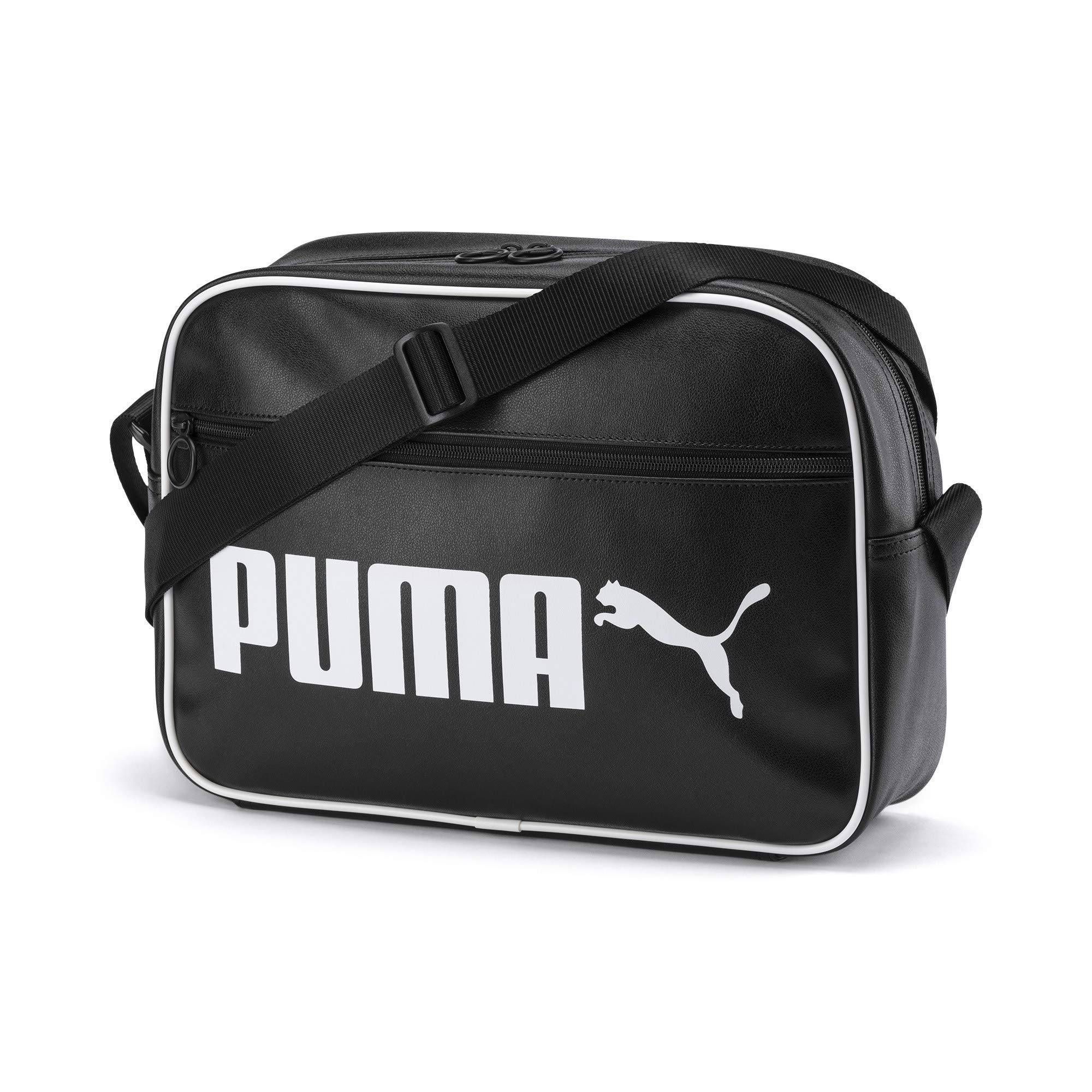 PUMA Umhängetasche Campus Reporter Retro Schultertasche 76642 01 schwarz