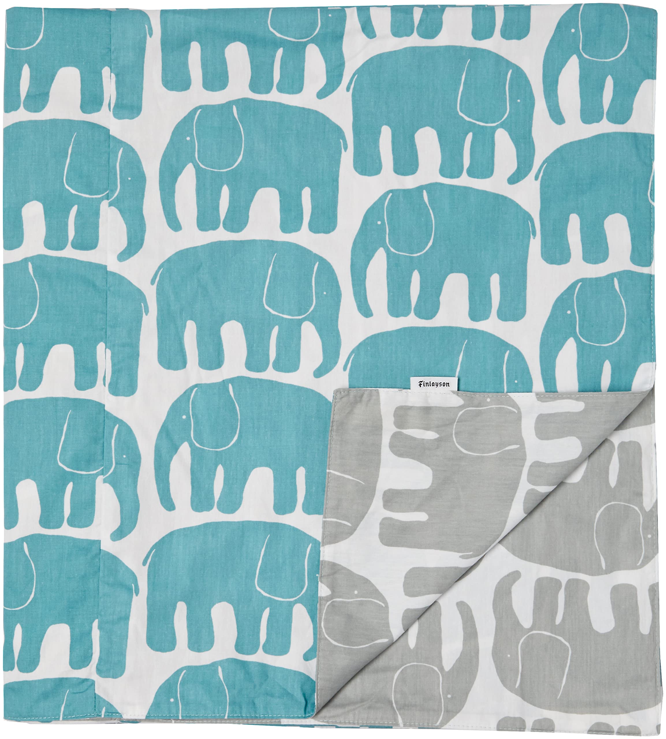 ゾウ 西川 (Nishikawa) 掛け布団カバー シングル フィンレイソン エレファン