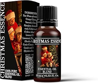 Mystix London | Christmas Essence Pure & Natural Essential Oil Blend 10ml - for Diffusers, Aromatherapy & Massage Blends | Perfect as a Gift | Vegan, GMO Free