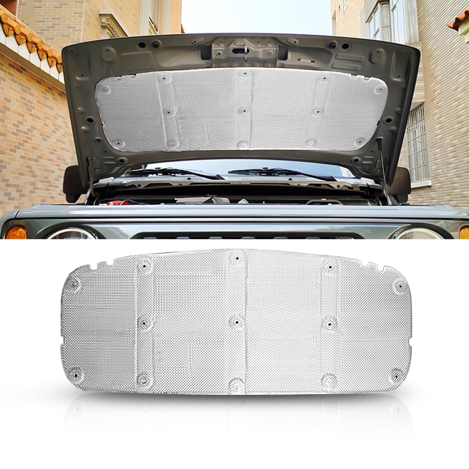 Cotone Isolante Acustico per Cofano Anteriore Auto per Jimny Sierra JB64 JB74 2018-2023,Isolamento del Cofano del Cofano, Isolamento Acustico del vano Motore