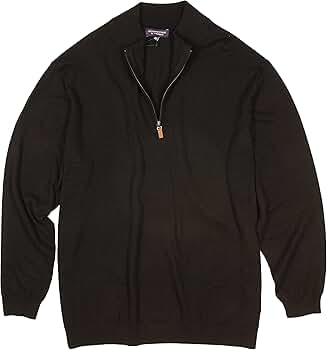 2個セットJERRY'S OUTFITTERS × somedaythirtee Amazon.com: Roundtree & Yorke Big & Tall Quarter Zip Sweater