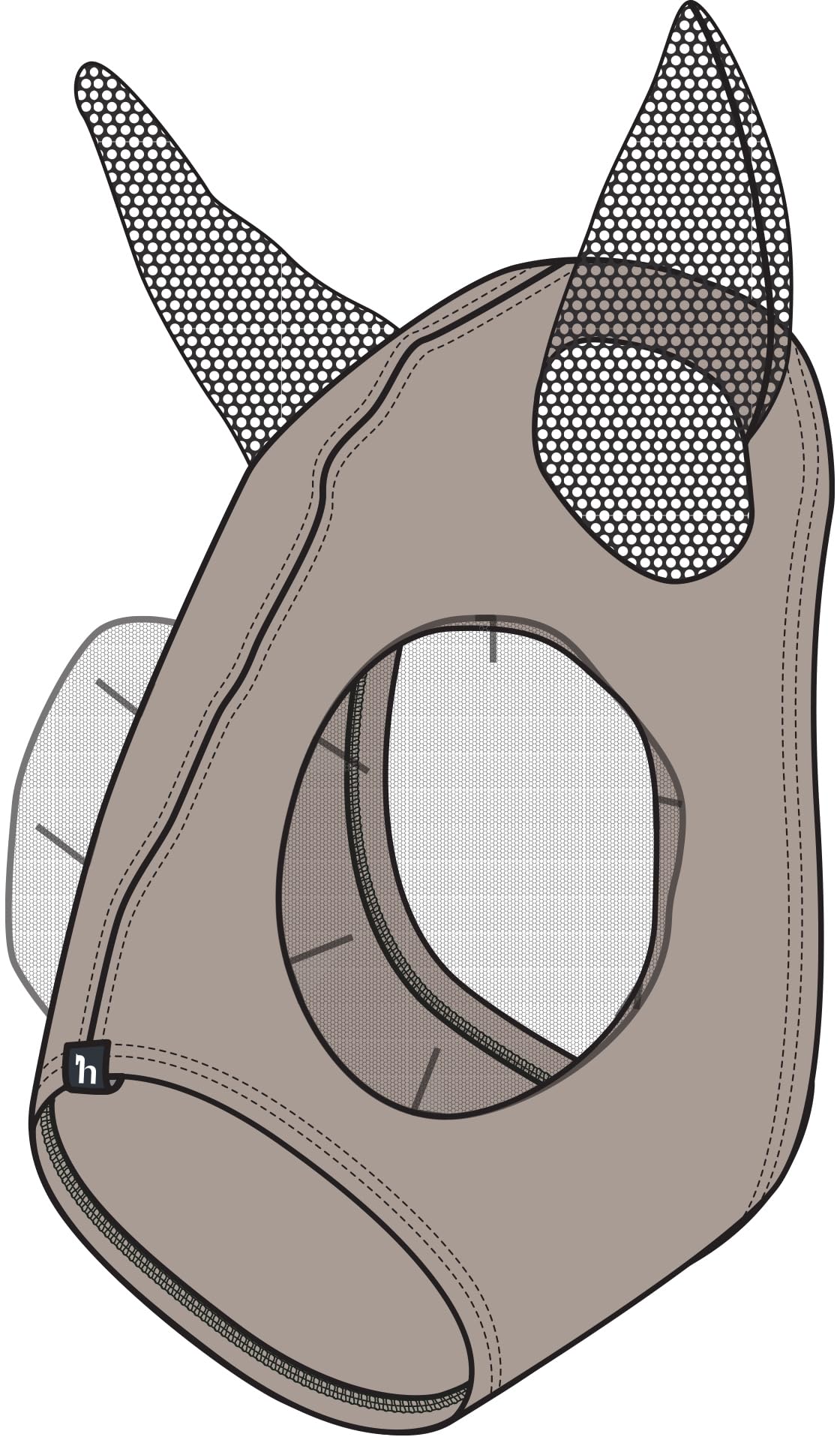 Horze Maschera antimosche elastica da infilare – Atmosfera – Warmblood