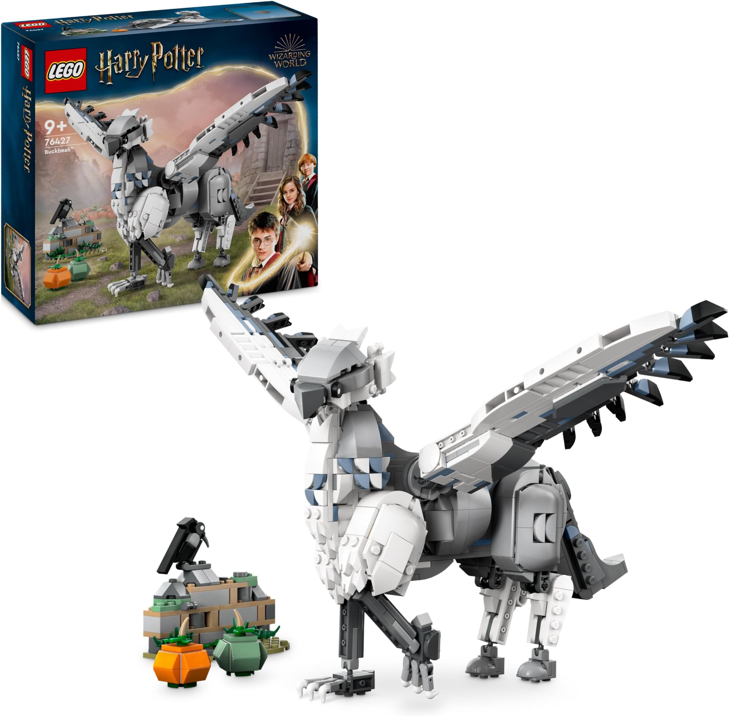 Harry Potter Buckbeak, Hippogriff Toy, Magical Creature Figure, Collectible, Creative Kids’ Bedroom Decoration, Wizarding World Gift Idea for 9 Plus Year Old Boys, Girls and Fans 76427
