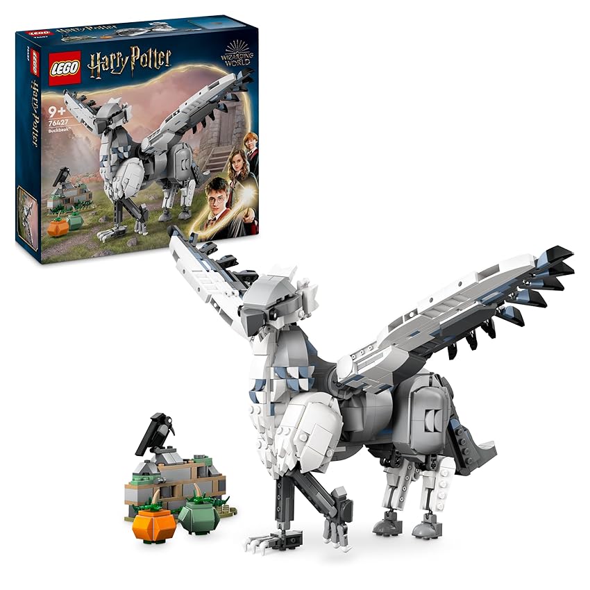 LEGO Harry Potter Fierobecco, Figura di Ippogrifo Giocattolo da Costruire con Parti Snodabili, Creatura Magica da Collezione, Giochi Creativi per Bambini, Bambine, Ragazzi e Ragazze da 9 Anni 76427