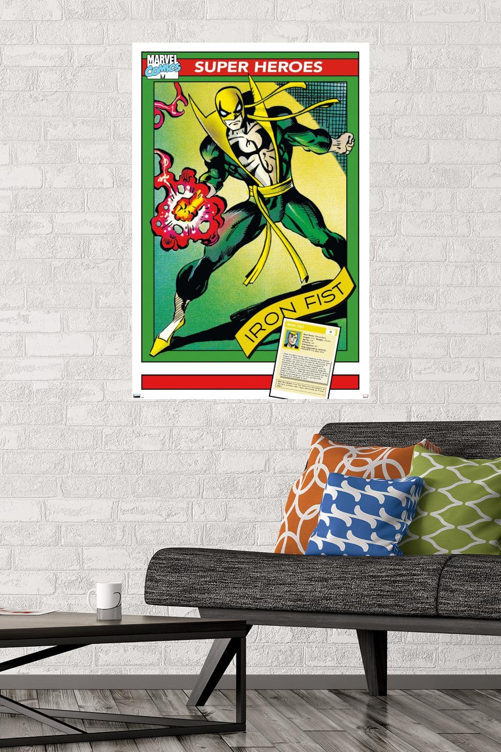 IRON FIST アートポスターSET！！ Amazon.com: Trends International Marvel Trading Cards - Iron