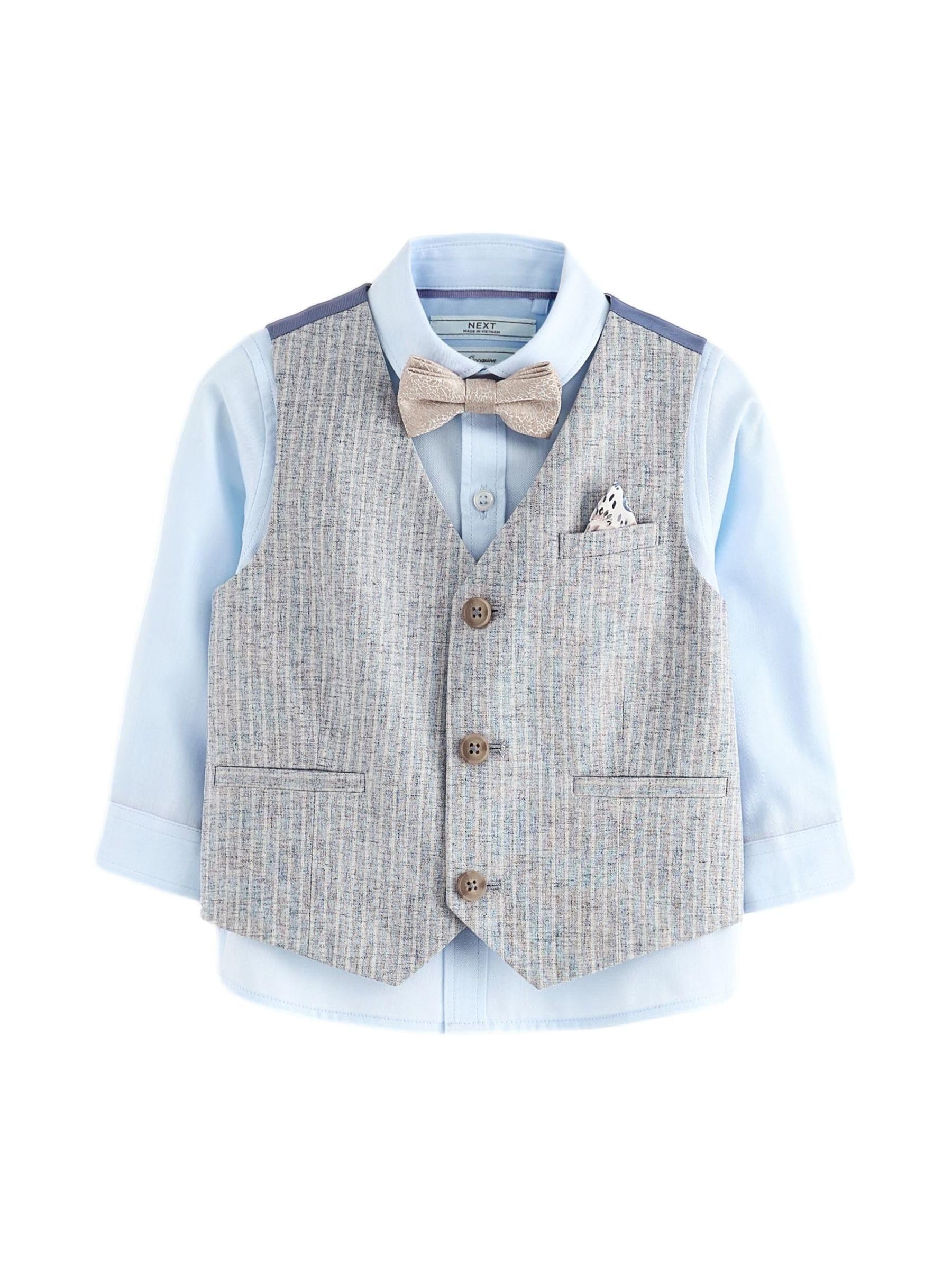 NEXT Niños Conjunto de Chaleco y Camisa con Pajarita