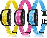 Vista 12 de PetJoy Paquete de 3 Correas de Repuesto para Collares de Descarga y Electrónicos - Collares de Perro Ajustables de Nylon Duradero, 8-27 Pulgadas