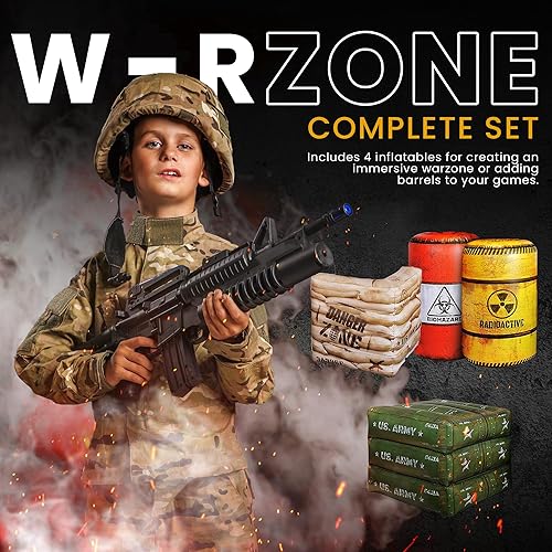 Miniatura 4 de Inflables de campo de batalla de combate, compatibles con etiqueta láser, pistola de agua, pistola de dardos, perfectos para fiestas, juegos de