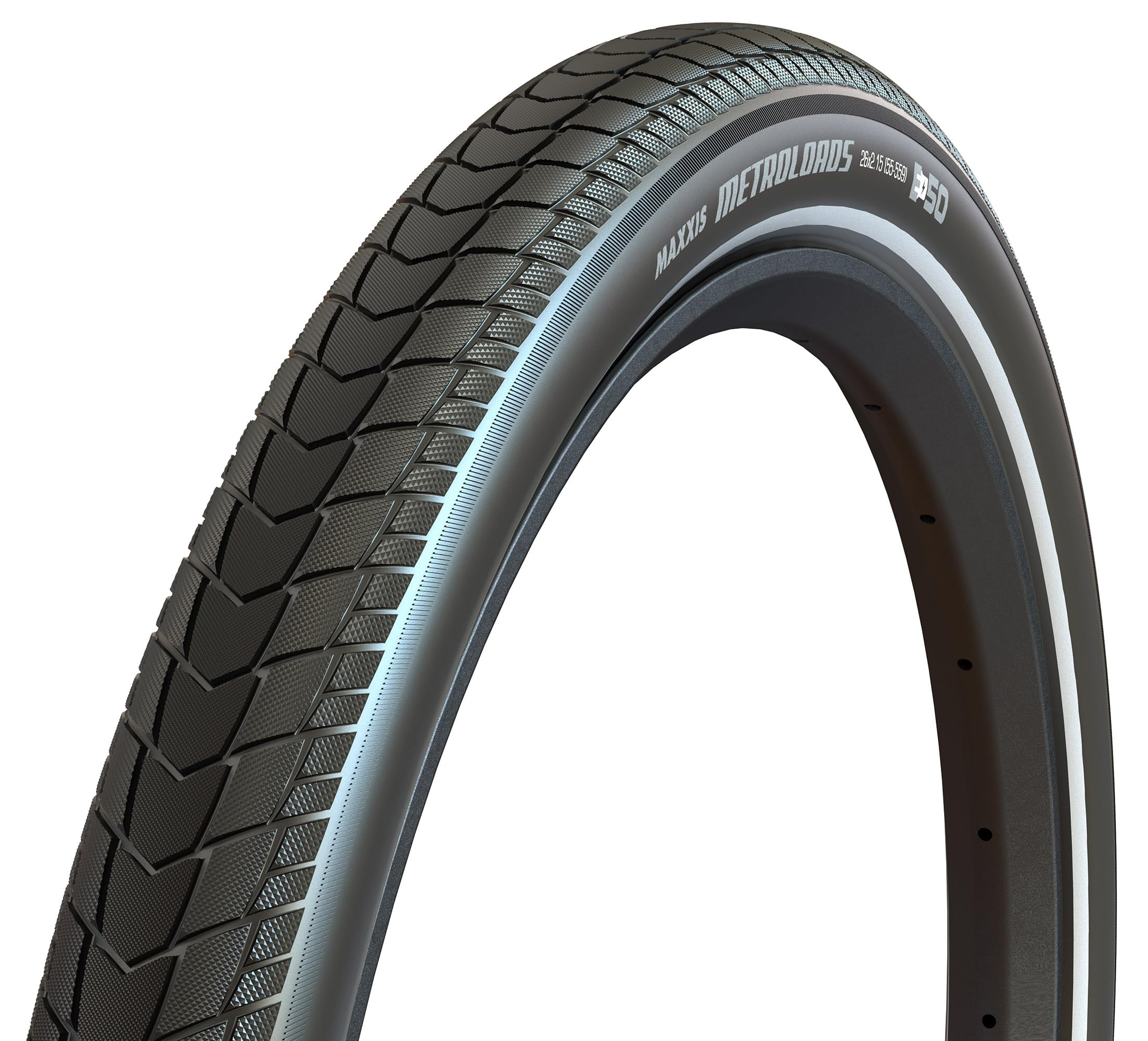 Maxxis Unisex – opony MetroLoads dla dorosłych, czarne, 26 x 2,15 cm