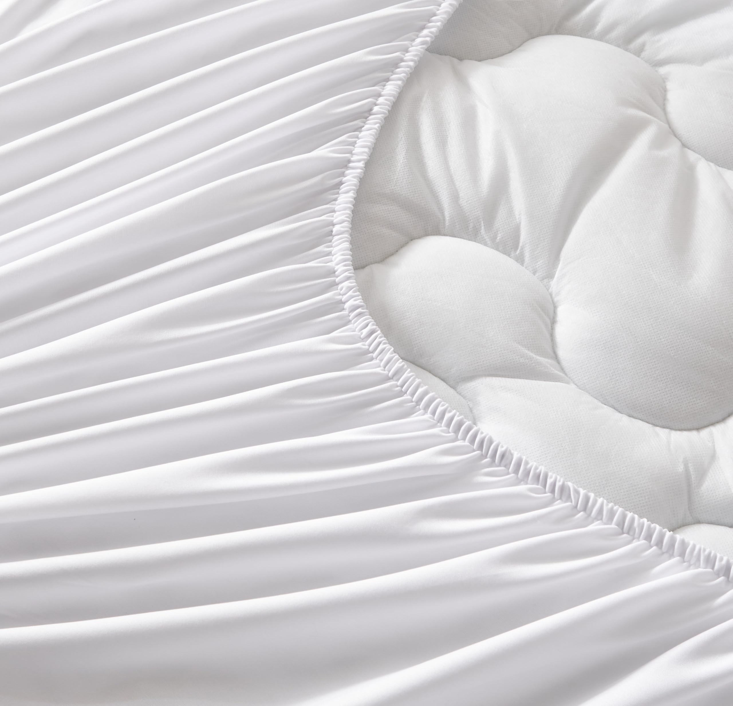 Topper Matrimoniale 160x190 cm, Topper Letto con Memory Foam, Traspirante e Antiscivolo, Lavabile in Lavatrice, Certificato OEKO-TEX (160x190x3cm)