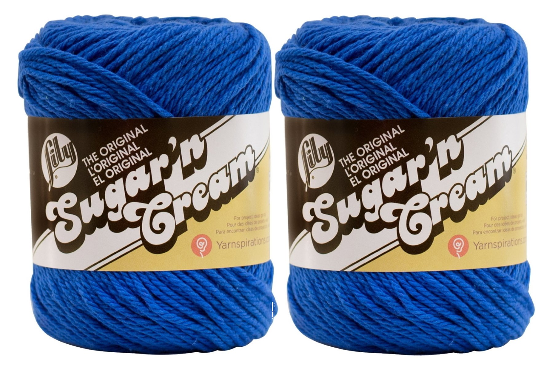 Sugar'N Cream Yarn - Solids-Dazzle Blue