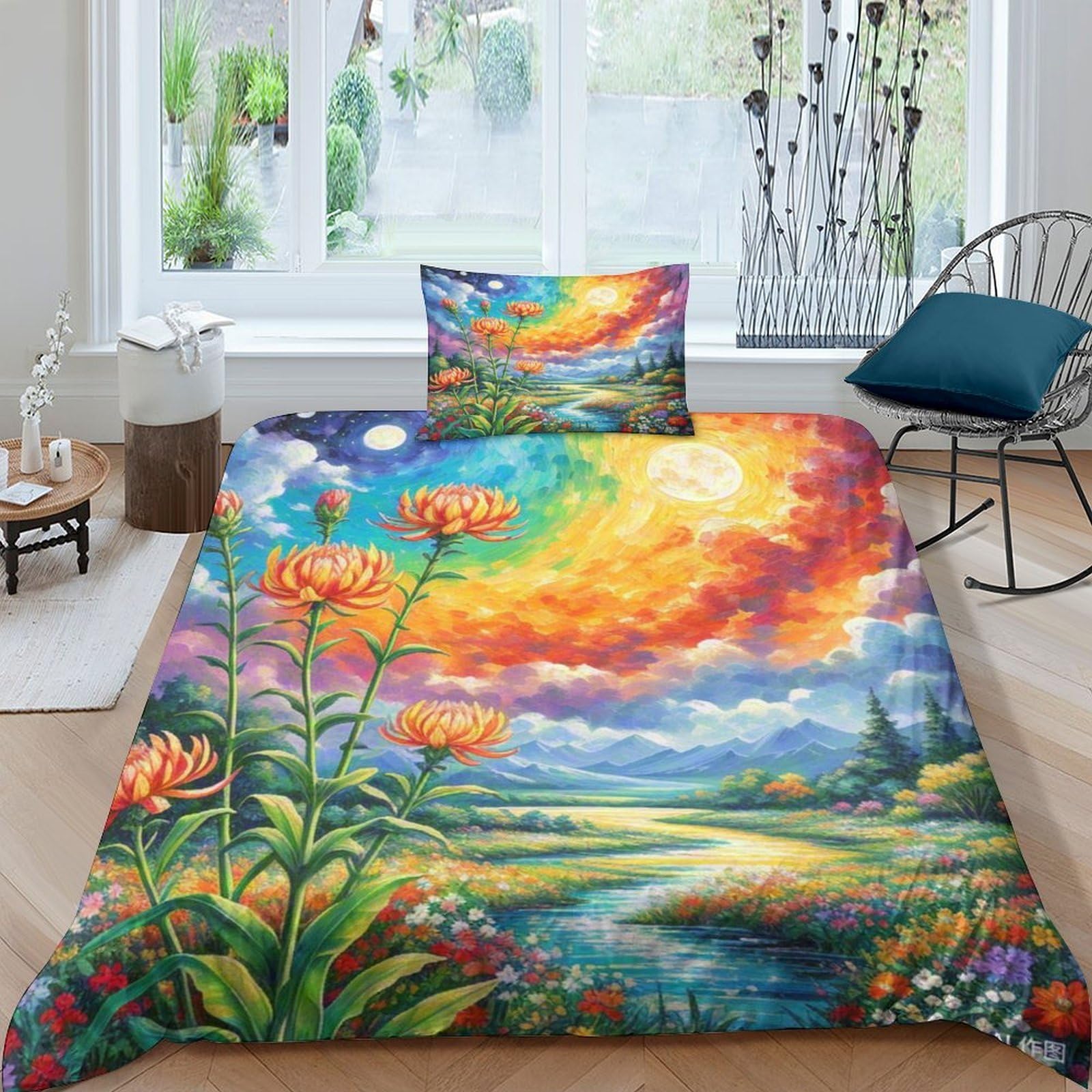 Housse de couette Protea 3D à fermeture éclair cachée pour simplifier le lit de votre enfant