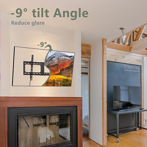Miniatura 2 de USX STAR Soporte de pared inclinable para televisores de 37 a 82 pulgadas y soporte de TV inclinable para TV de 26 a 60 pulgadas, soporte de TV de
