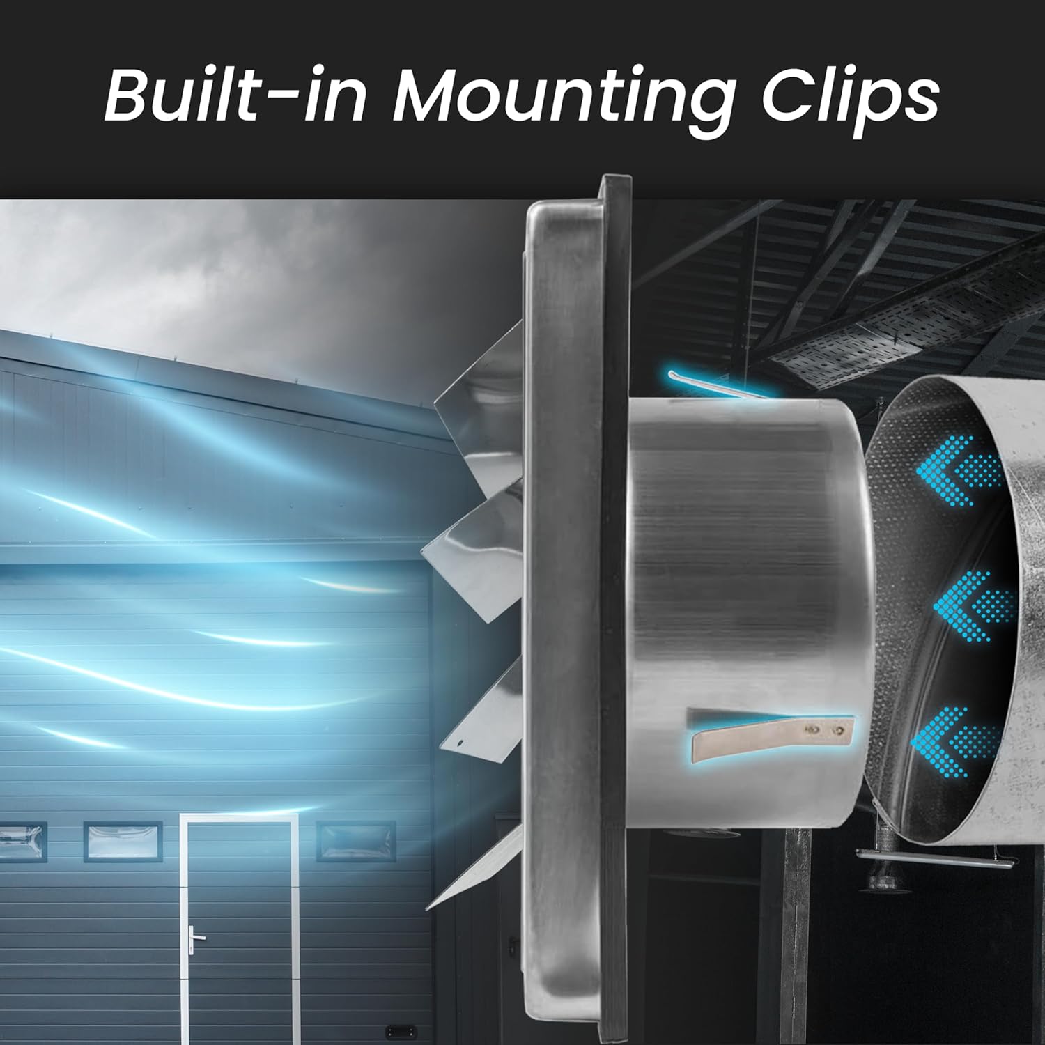 Repa Market 6" Inch Stainless Steel Exhaust Vent with Louvers - Rubber Gasket Seal - Wall Mount Duct Cover - Kitchen, Garage Outdoor Exhaust Cap - Metal Dryer and Range Hood Grille for HVAC Systems