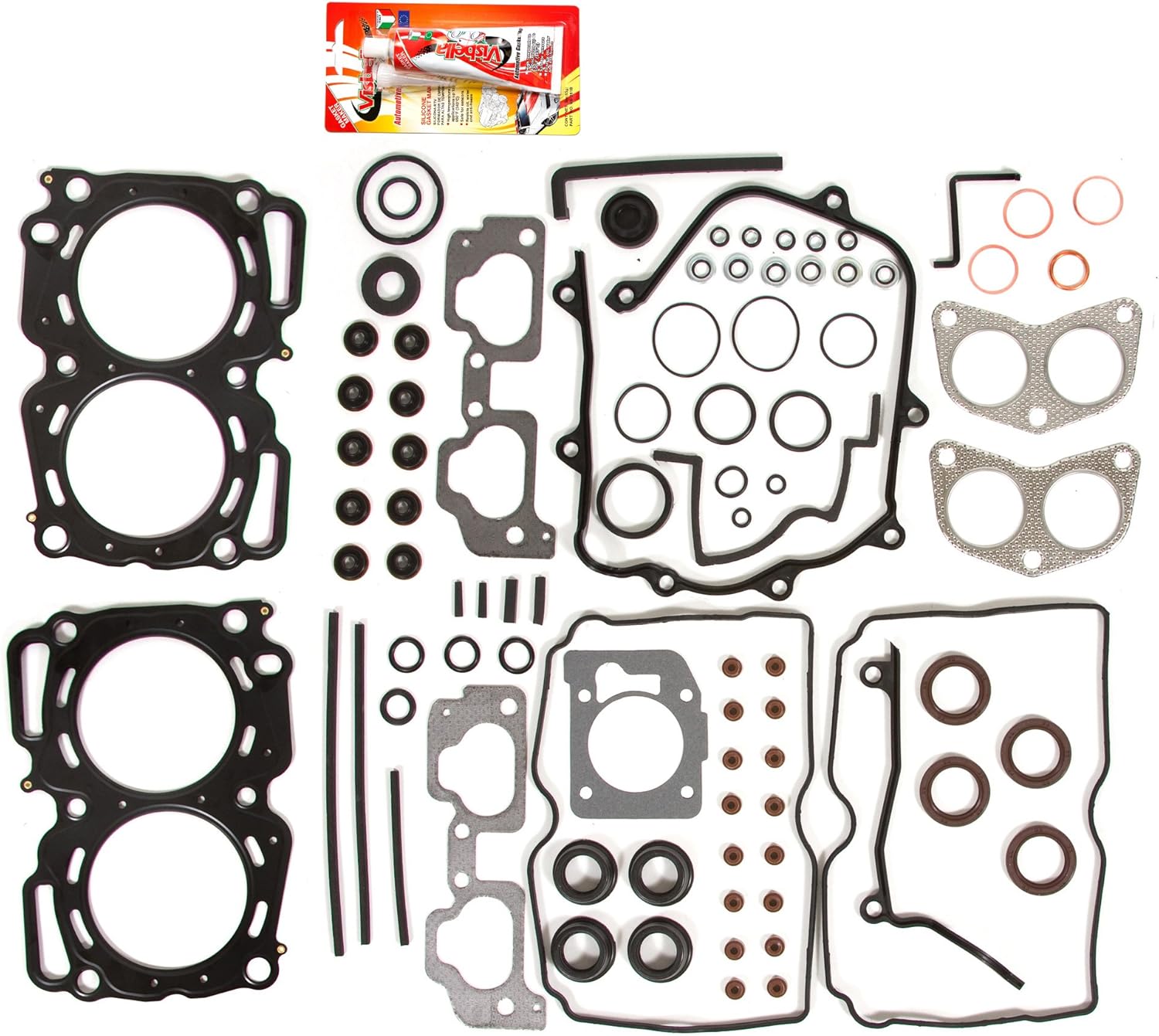 Compatible With 99-03 Subaru 2.5 SOHC 16V EJ251 EJ252 EJ253 MLS Head Gasket Set