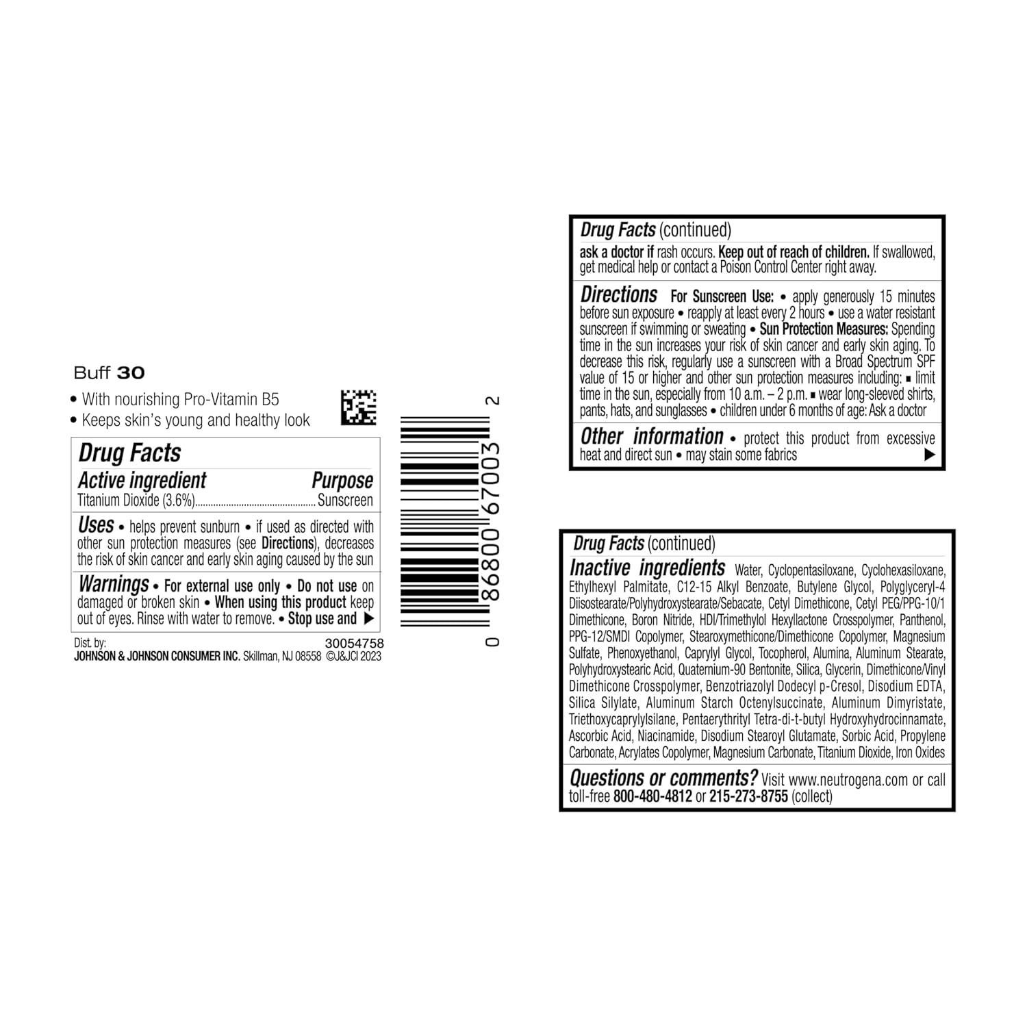 Neutrogena Healthy Skin Liquid Foundation Makeup with Broad Spectrum SPF 20 Sunscreen, Lightweight, Medium Coverage Makeup with Sunscreen and Pro-Vitamin B5, Buff 30, 1 fl. oz - Image 8