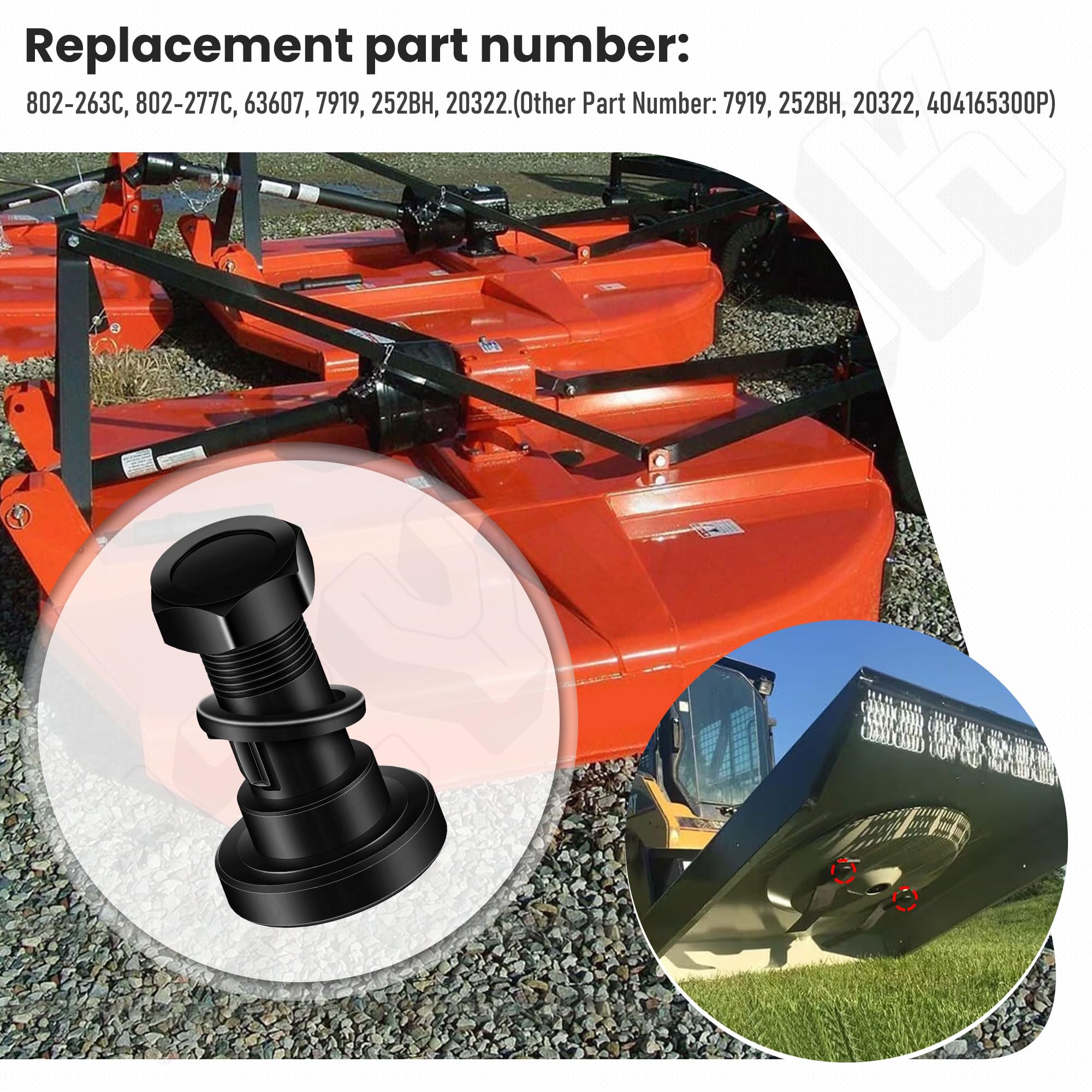 慶　　muta 8 (2XL) Amazon.com: 4 Pack Rotary Cutter Blade Bolt Kit 63607