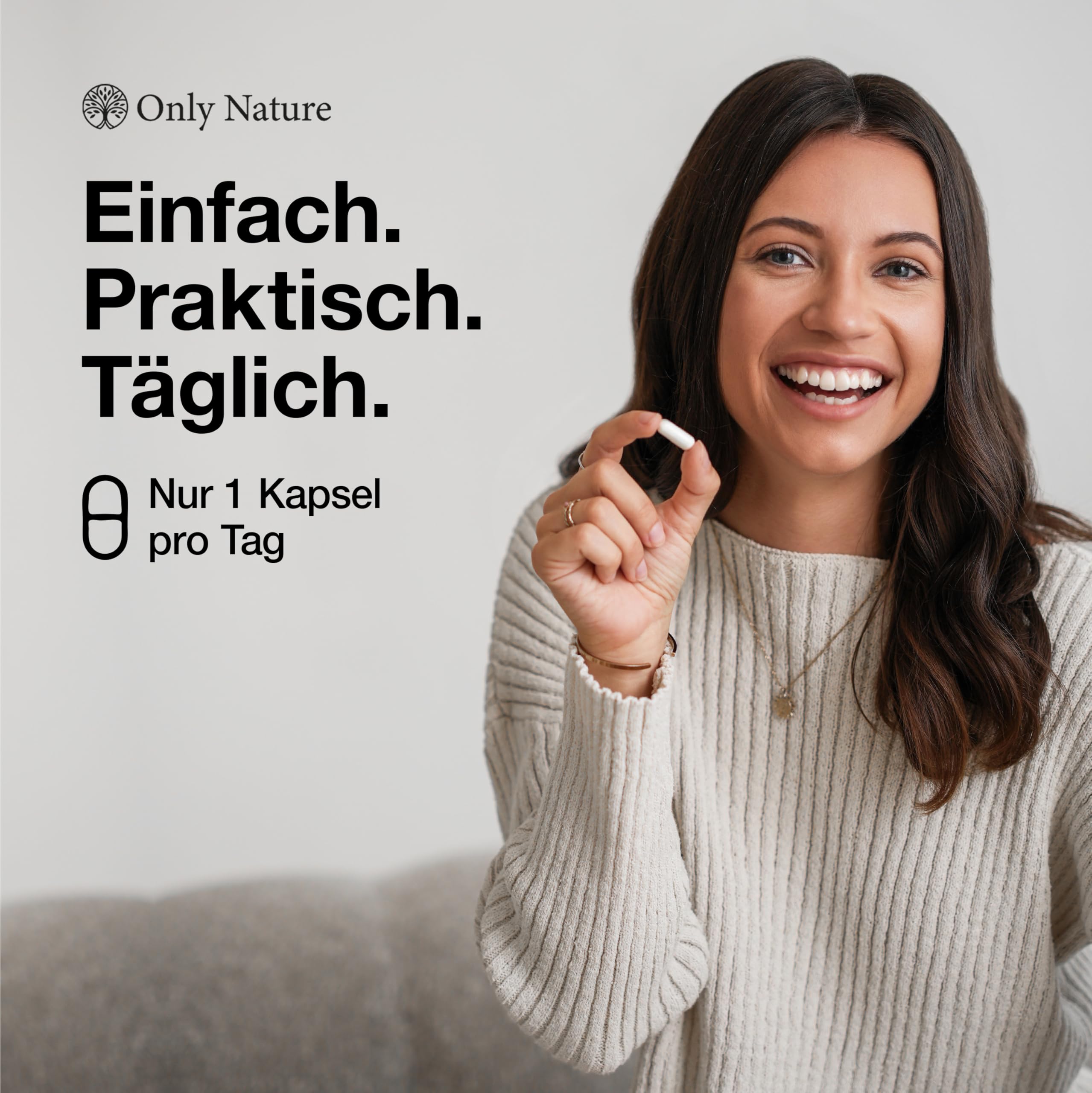 Only Nature® R Alpha Liponsäure 300mg - hochdosiert - 120 laborgeprüfte Kapseln - vegan - ohne Zusätze - in Deutschland produziert - R-Alpha-Liponsäure