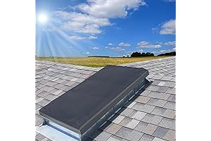 3'x6' Skylight Sun Shades for Windows - Black Mesh Sun Screen with No-Drill Snap Fasteners