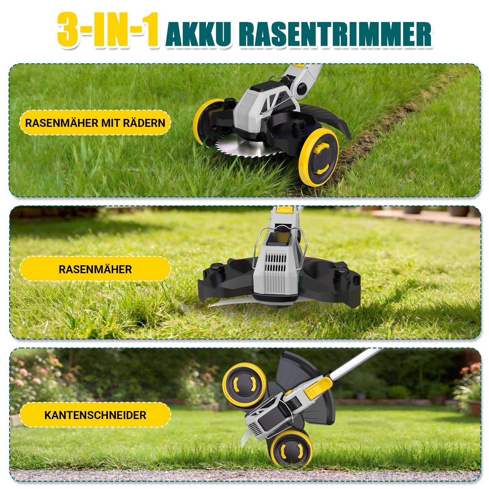 Desbrozadora con batería, batería de 21 V para baterías Makita