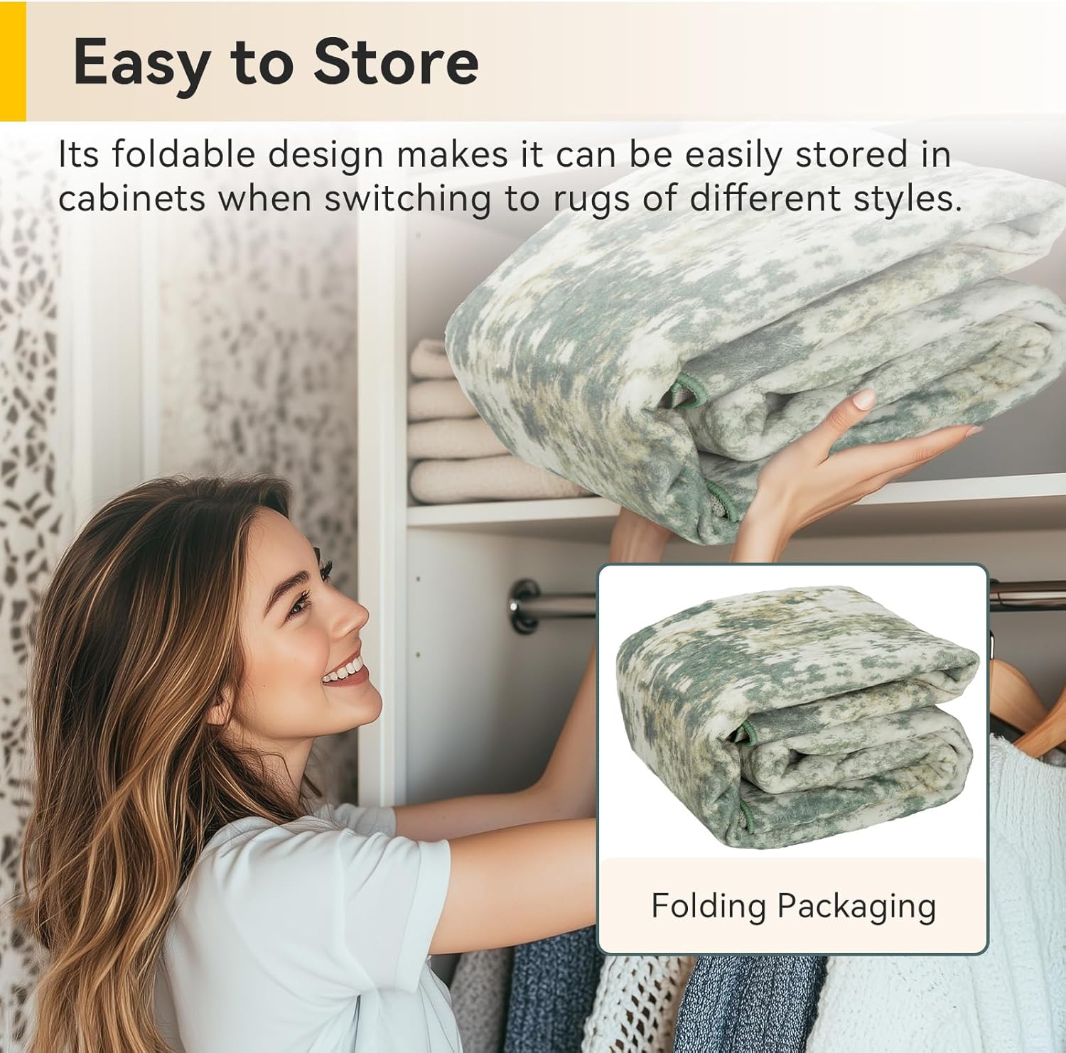 Washable Area Rugs 7'x9' Non-Slip Modern Abstract Soft for Living Room Entryway Bedroom Nursery, Print Pattern, Light Green/Yellow Green/Gray/Yellow 7' x 9' (Rectangular)