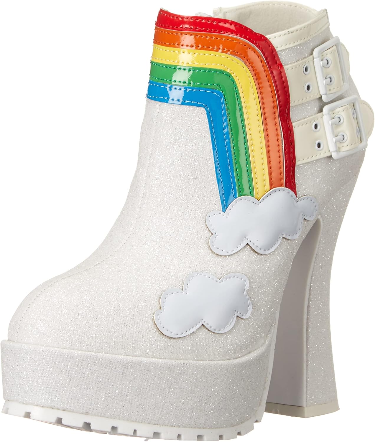 Ellie Shoes Women's 557-CHERUB Fashion Boot, White, 11