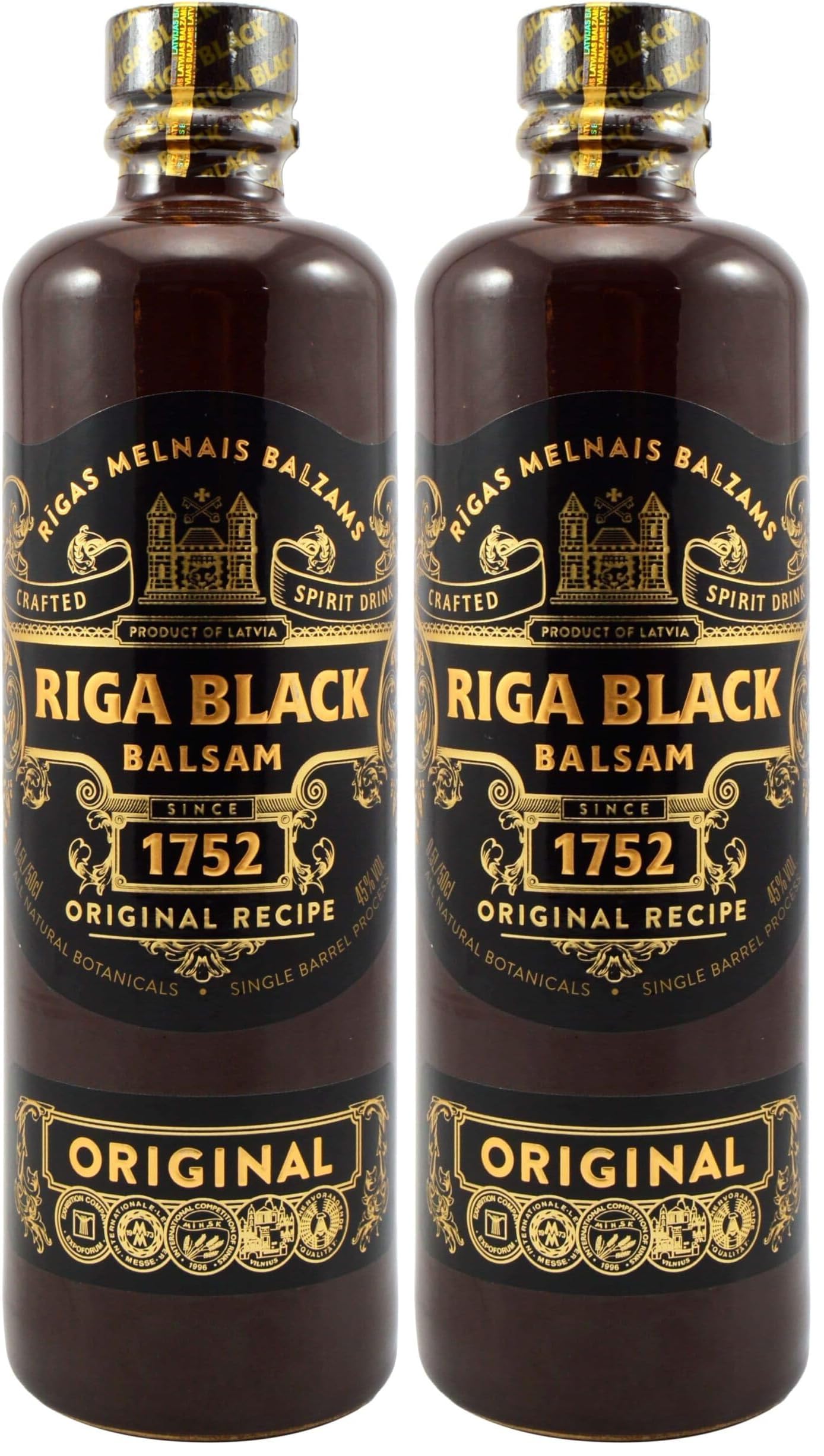 Riga Black Balsam - Likör (1 x 0.5 l) (Packung mit 2)