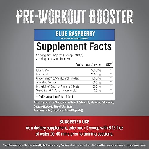 Miniatura 6 de Leviathan Wellness Vigor - Polvo de preentrenamiento sin estimulantes, estimulante de óxido nítrico, 30 porciones (sin sabor)