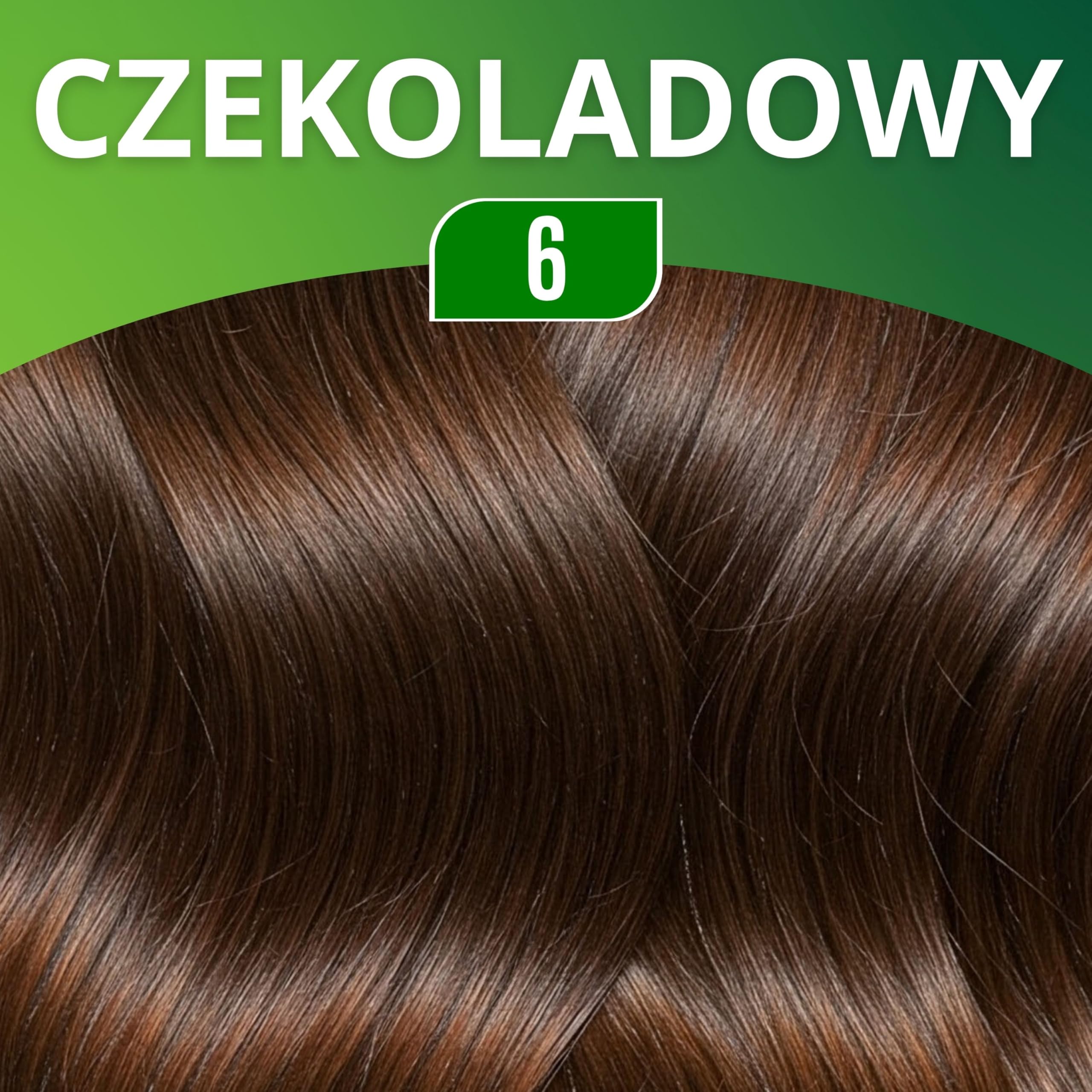 Krem do farbowania włosów z ekstraktem z henny i pokrzywy - czekolada 6, bez amoniaku, siarczanów, bez parabenów