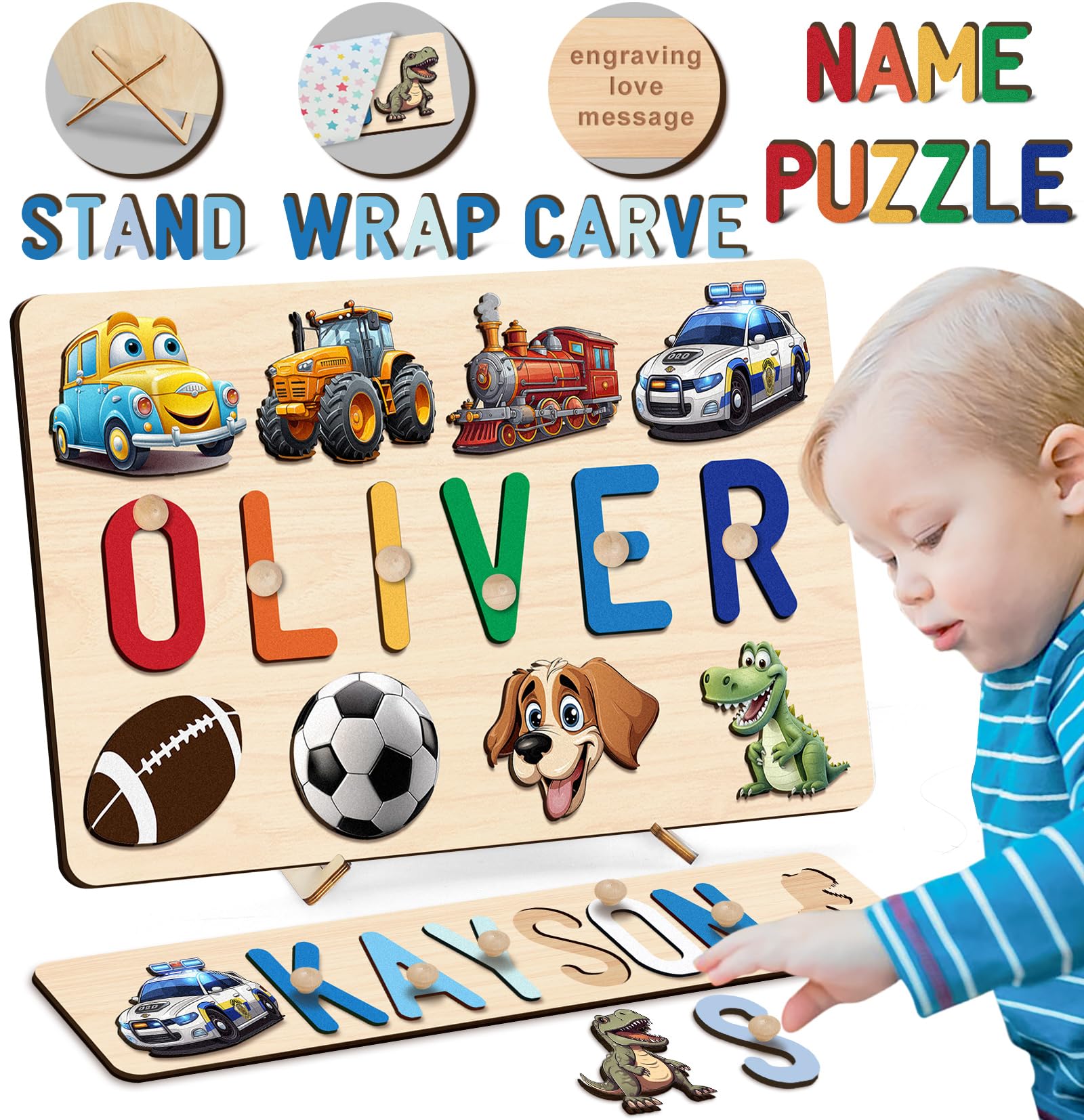 Name Puzzle For Kids Personalized Baby Gifts First Easter Gifts