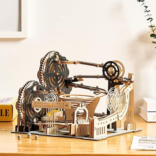 Miniatura 9 de bennama Juego de rompecabezas de madera 3D con diseño de mármol, kits de modelos mecánicos con motor, rompecabezas y rompecabezas para