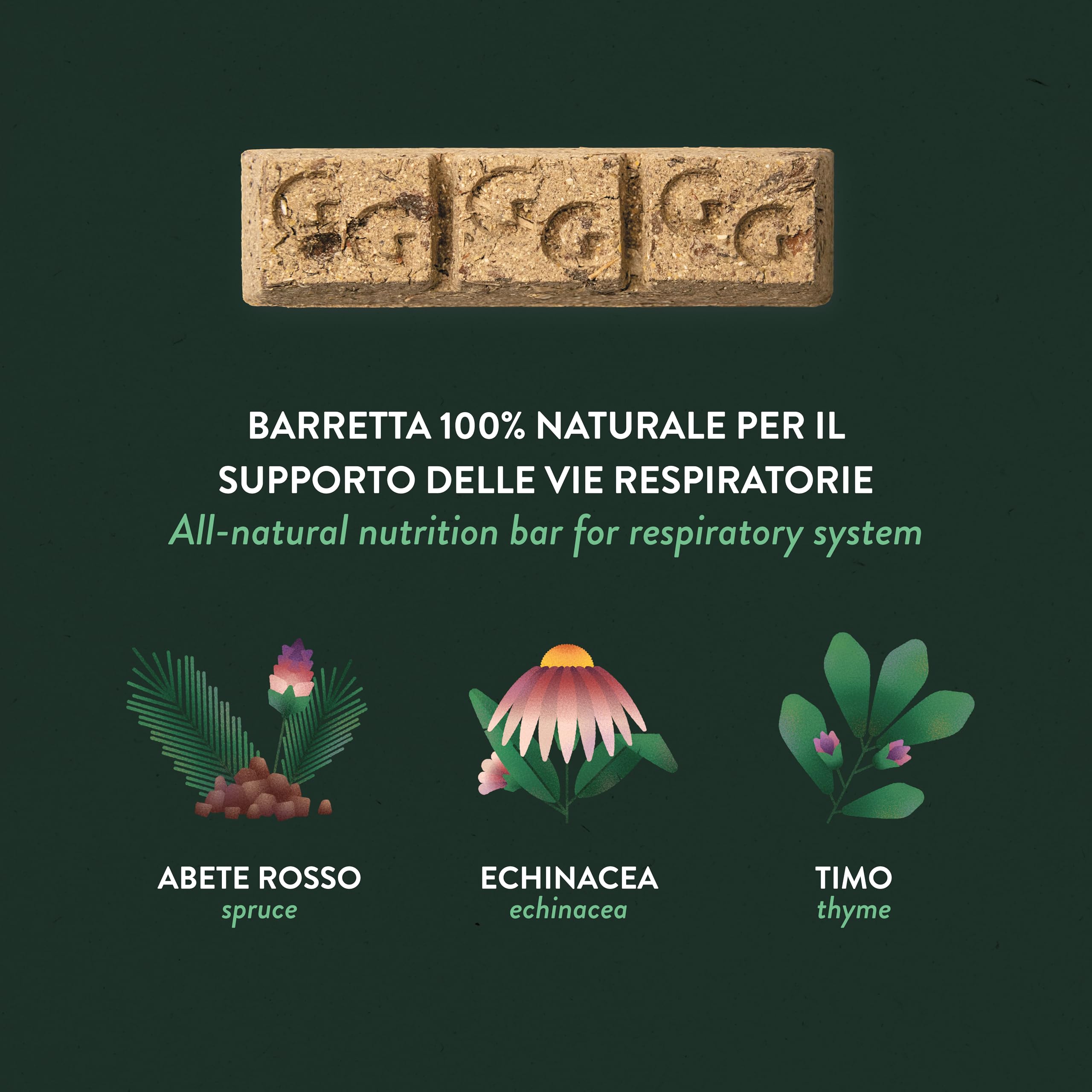 Guidolin Horses Equibar Respirity Barretta Funzionale per il Supporto dell'Apparato Respiratorio del Cavallo 100% Naturale Doping Free 600g per Cavalli
