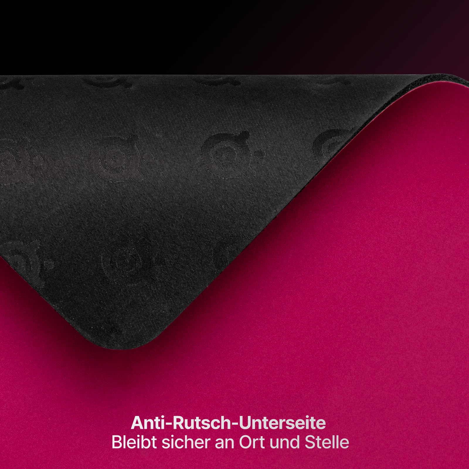 SteelSeries QcK Heavy Gaming Mousepad - Thicker, Non-Slip Silicone Rubber Base, Peak Tracking, Optimized for Gaming FPS, MOBAs, RTS, MMO - Large Size 450 mm x 400 mm x 6 mm - Magenta