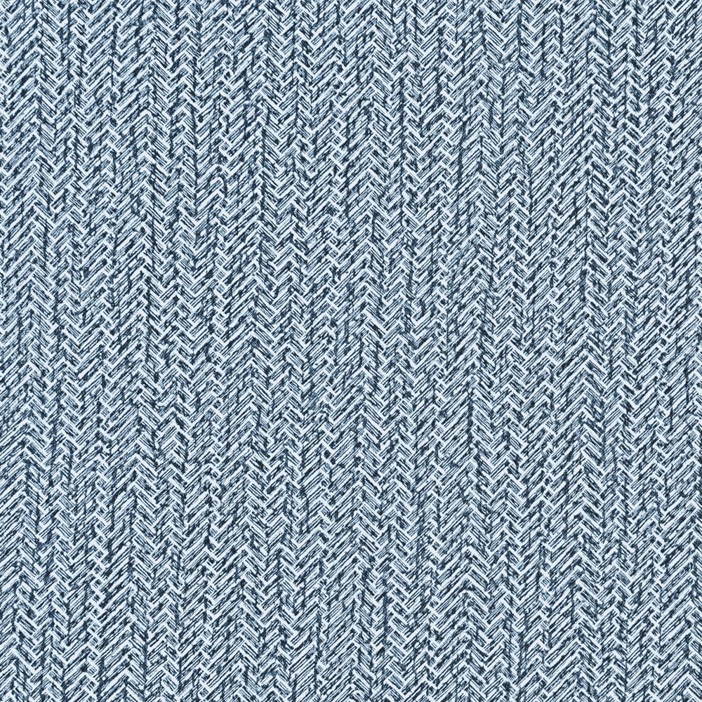 Self Adhesive Wallpaper Blue Grasscloth, 40 x 500 cm Peel and Stick Wallpaper Texture Blue Herringbone Fabric Wall paper Self Adhesive Furniture Covering for Living Room,Bathroom,Cabinets,Kitchen — image 1
