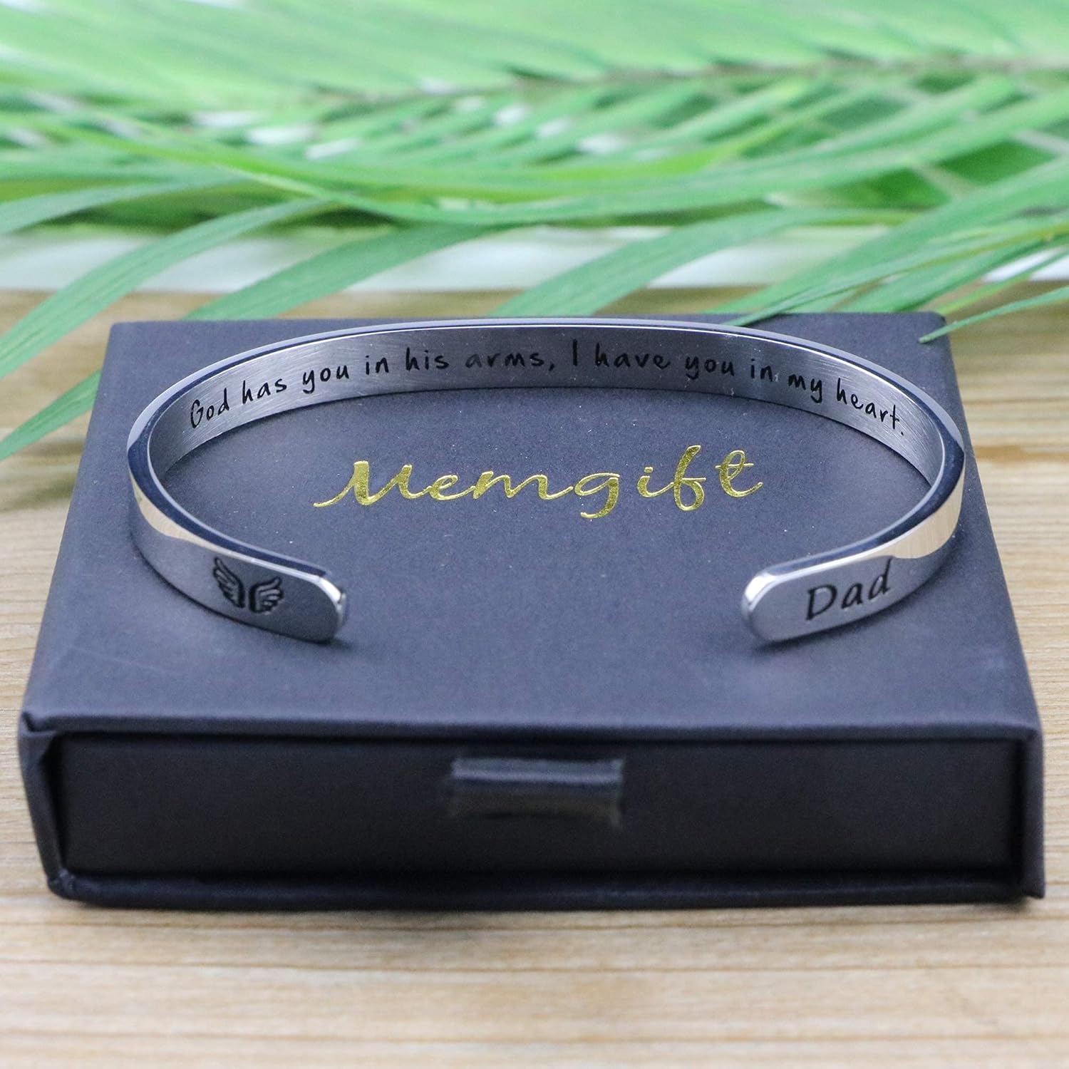 𝐌𝐞𝐦𝐨𝐫𝐢𝐚𝐥 𝐁𝐫𝐚𝐜𝐞𝐥𝐞𝐭 for Women In Memory of Jewelry Gift Sympathy Remembering Loss of One You Loved Cuff Bracelets - Image 6