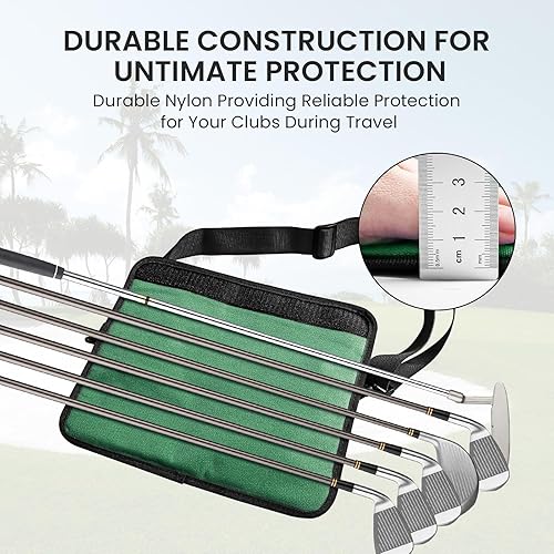 Miniatura 41 de FINGER TEN Bolsa para palos de golf, mini, ligera, para hombres, mujeres, mujeres, niños, con/sin bolsa de bola, portátil para campo de conducción