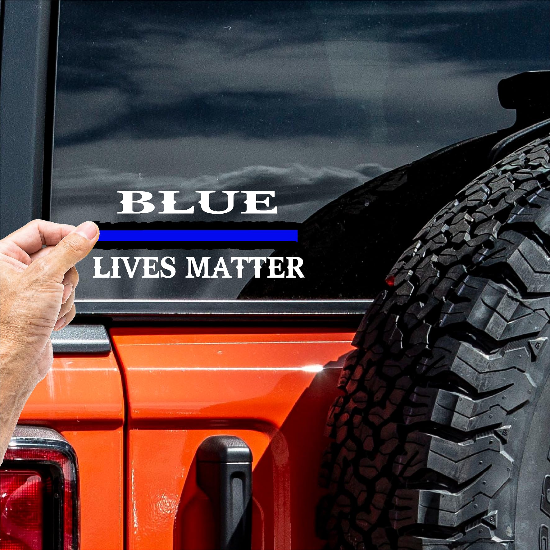 Blue Lives Matter (W26) Thin Blue Line Cop Police Sheriff Trooper Vinyl Decal Sticker Car Window #BlueLives 8