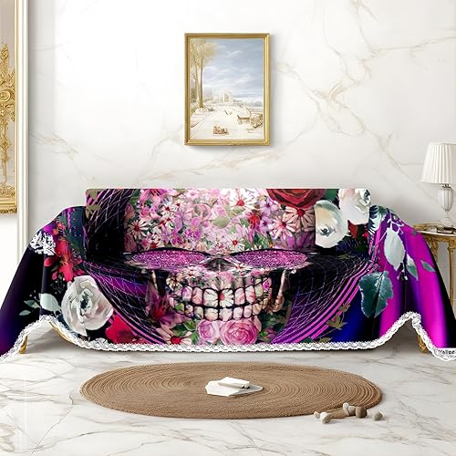 Vista 32 de Funda de sofá con estampado floral, fundas de sofá resistentes a las manchas, protector universal de muebles