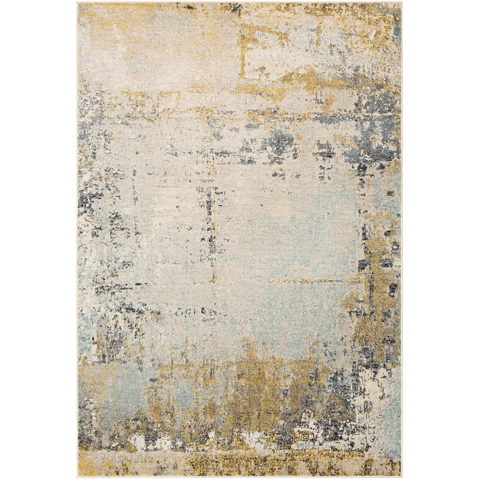 Livabliss Bellatrix Lublin Tapis 160x220 cm – Beige, Jaune, Poil Ras, Salon