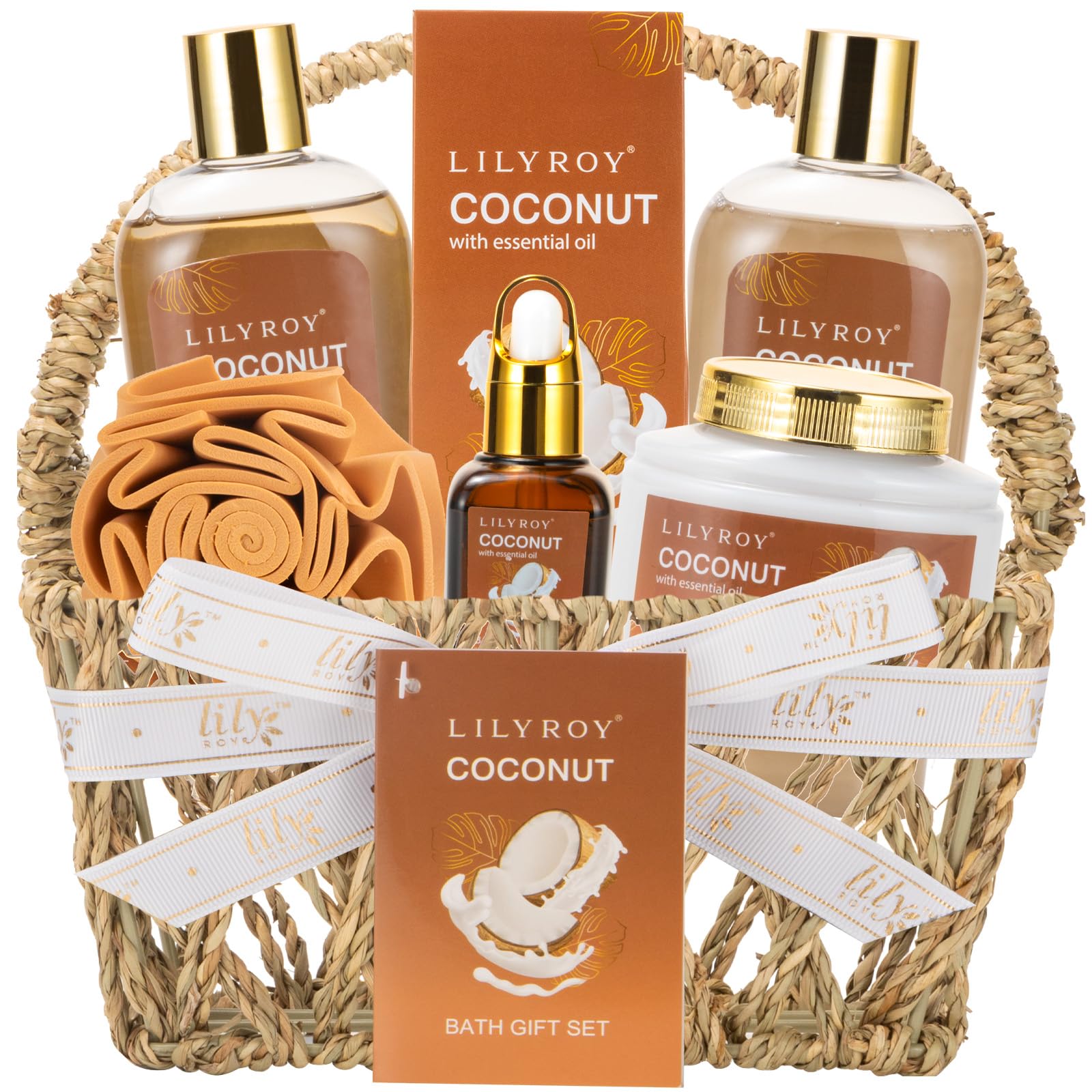 Amazon.com : Coconut Spa Gifts Set - 7Pcs Moisturizing Spa Gift
