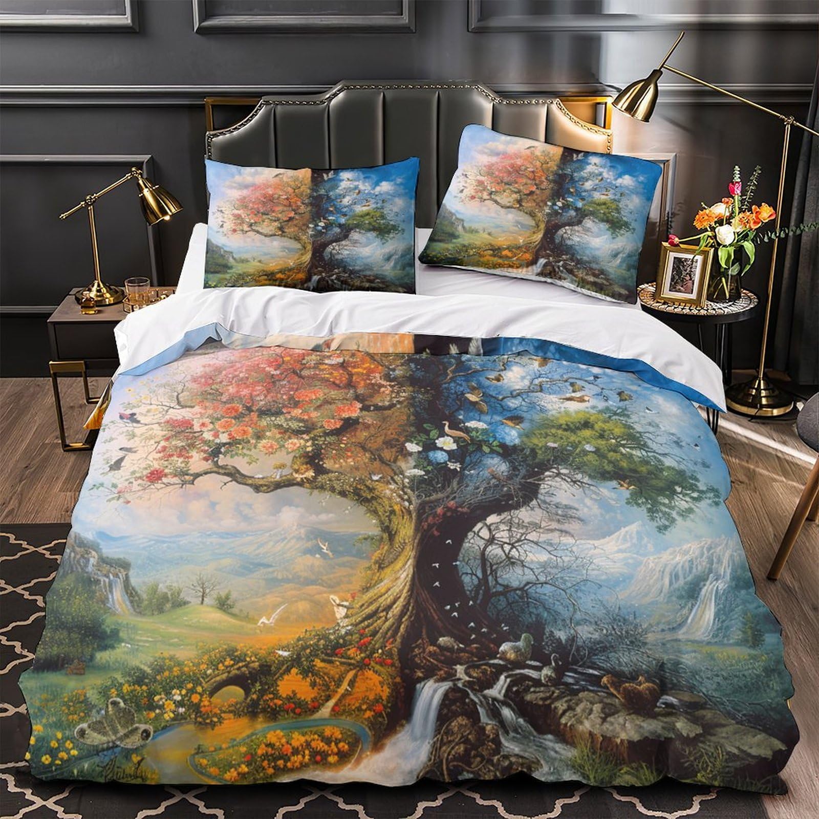 Housse de couette phoque 3D respirante pour chambre d'ado