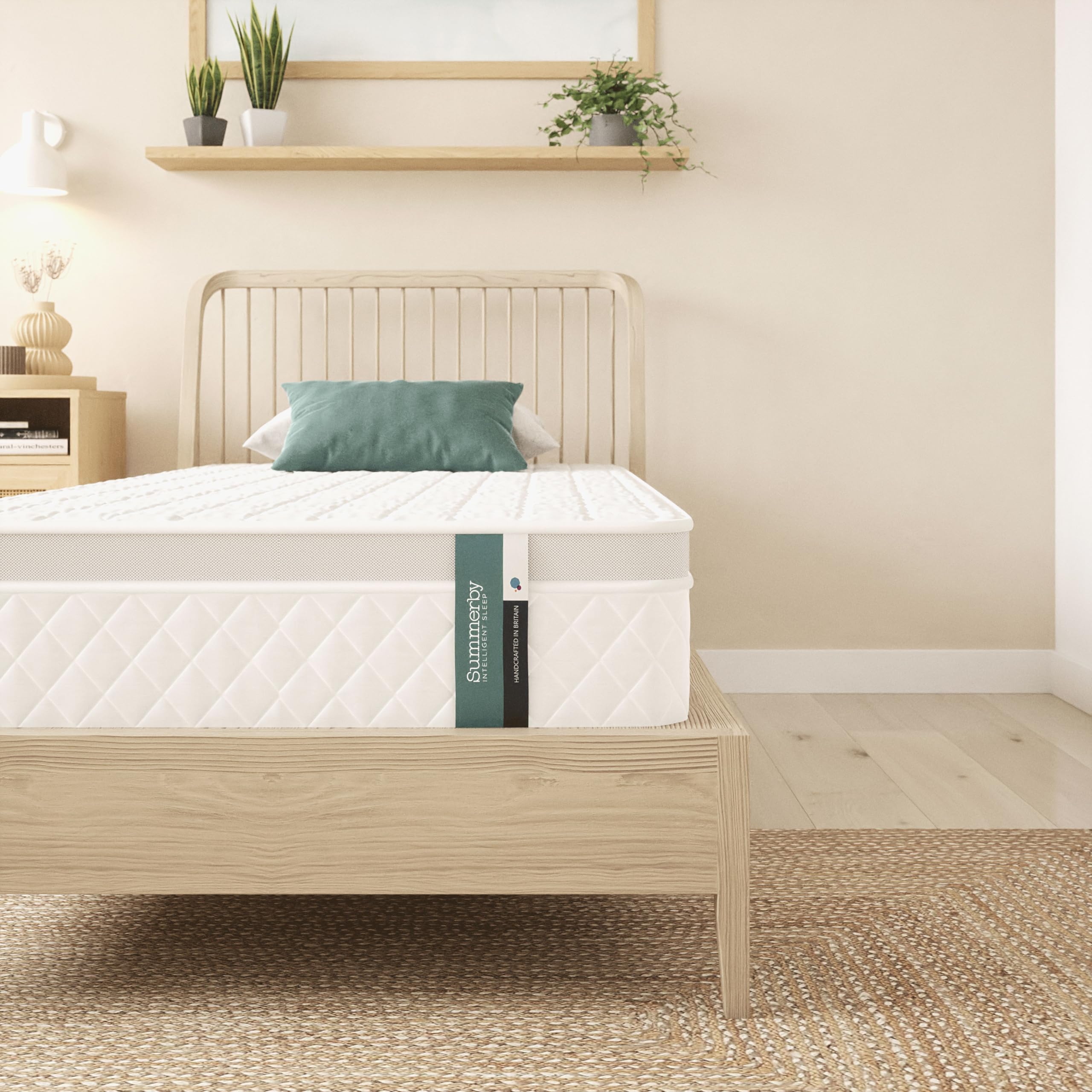 Summerby Sleep No.05 Single Memory Foam 'Climate Control' Mattress with Pocket Spring for Single Bed,Size: 90Cm x 190Cm