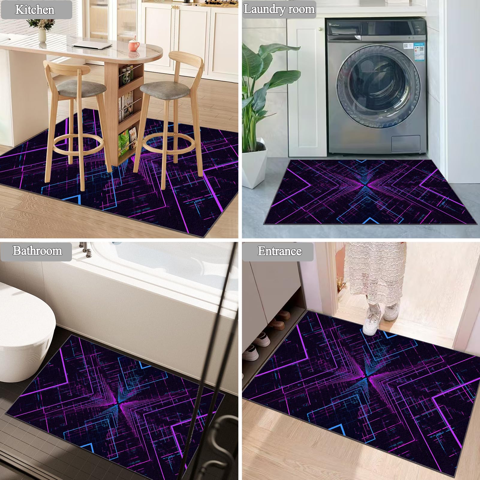 Alfombra para Silla Gaming 180 x 230 cm, Alfombrillas para sillas de Oficina, Protector Suelo con Ruedas, Alfombras para Sillas Antideslizante, Alfombra Silla Escritorio, Tapete para Silla de Oficina